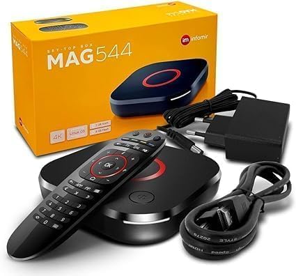 MAG 544 IPTV Set Top Box with 4K and HEVC H 265 Support Linux (MAG544)