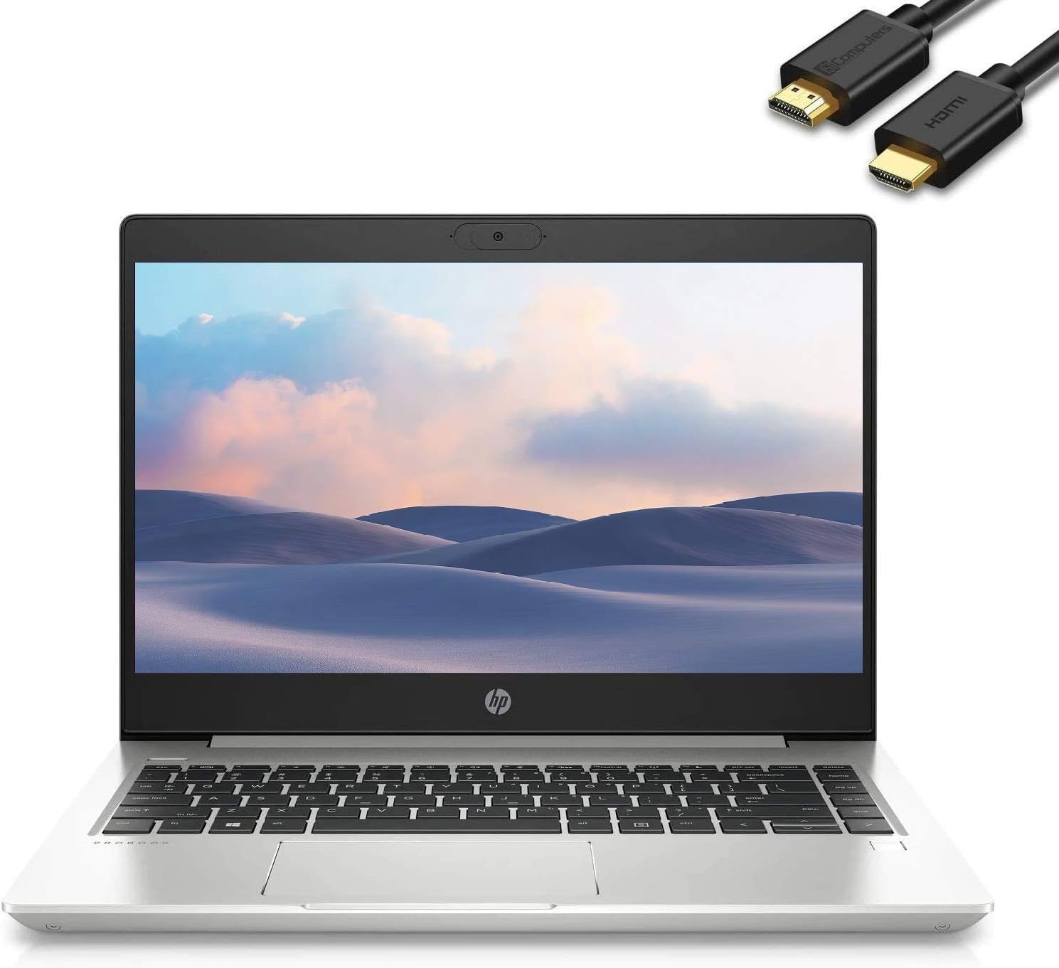 HP ProBook 440 G7 14” Laptop Computer 10th Gen Intel 4-Core i5-10210U, 16GB RAM, 512GB SSD, Intel UHD 620, Webcam, Type-C, HDMI, Windows 11 Pro (Renewed)
